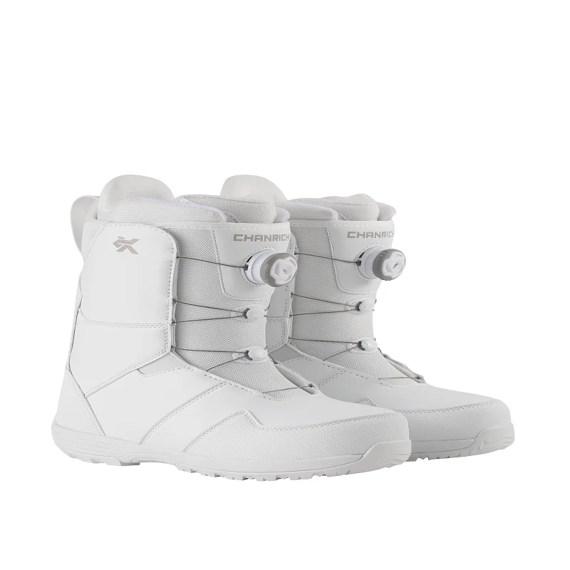 Leather high quality adult men snowboarding boot ski shoes direct selling unisex women waterproof snowboarding ski outfit shoes