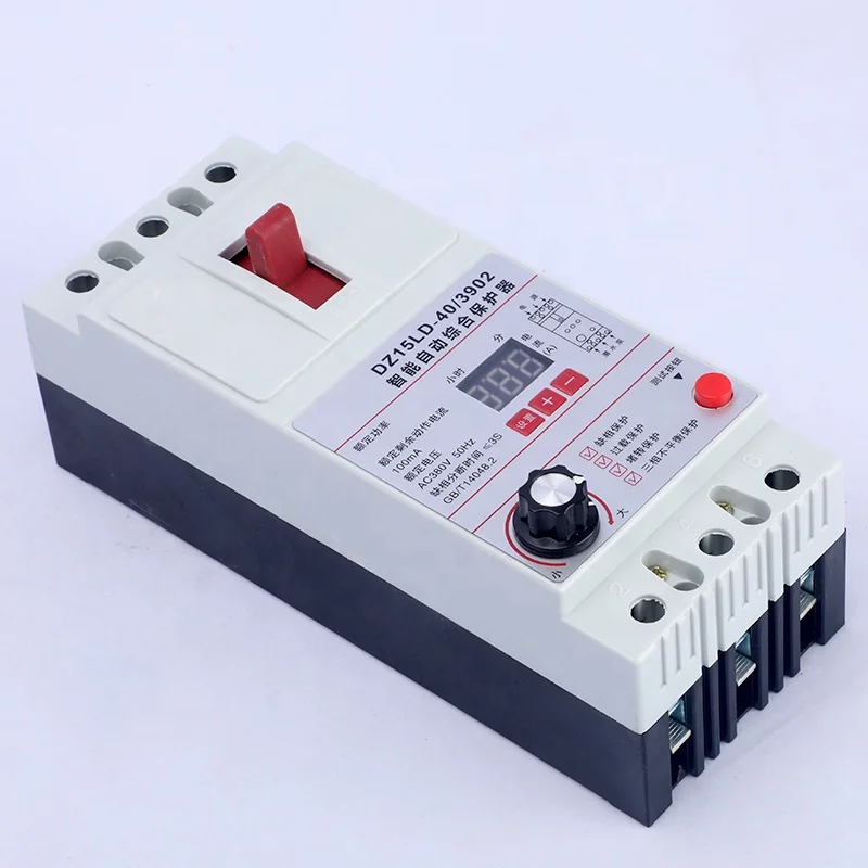 DZ15LD-40/3902 отсутствием фаз мотор утечки протектор ЖК дисплей 3-фазный откачивающий насос автомат защити