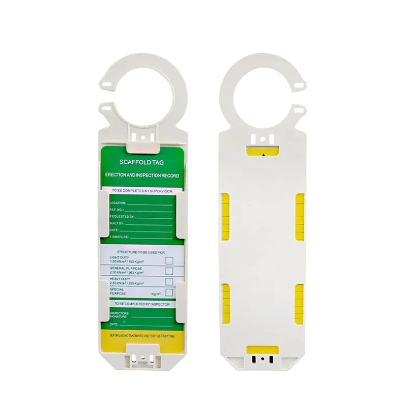 BOZZYS plastic high quality scaffolding tag