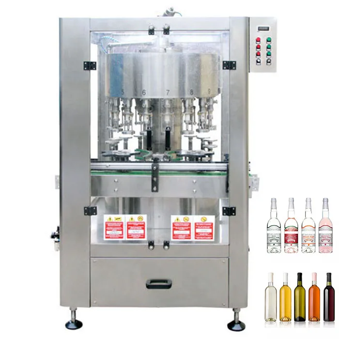 SUS304 Automatic high quality rotary negative pressure juice wine whisky rum gin plastic bottle glass bottle filling machine