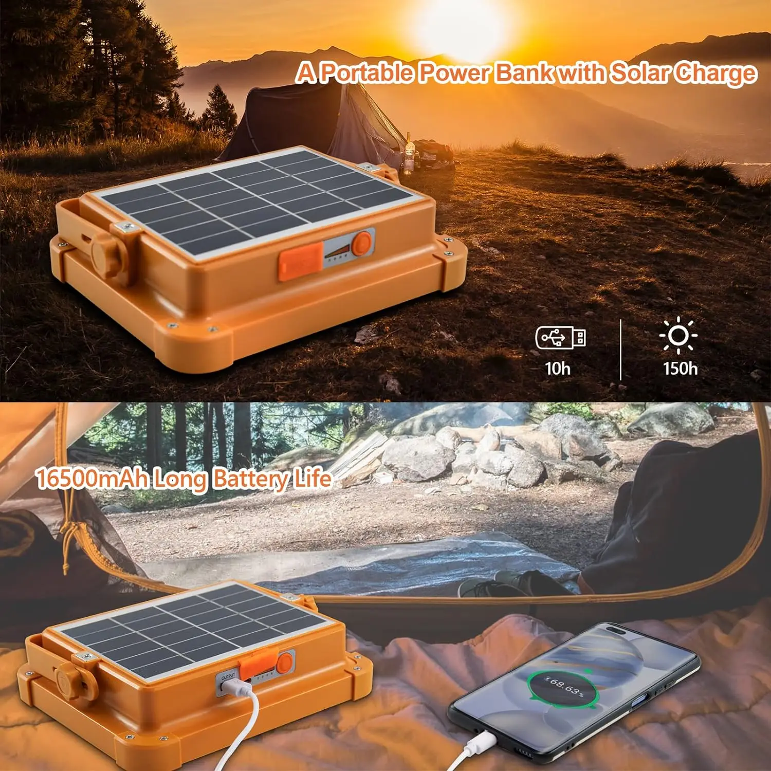 200w 300w 600w 800w Portable Rechargeable Flood lights USB LED Work Light  IP66 Solar Projector Lamp
