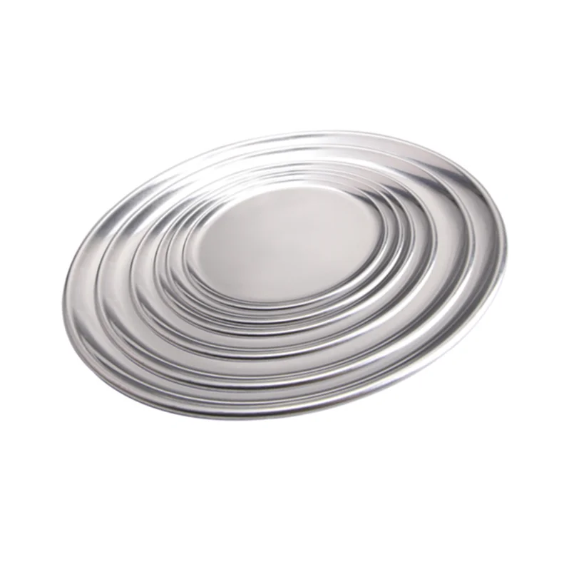 Round Aluminum Foil Food Container  Oven Friendly Round Pizza Baking Tray For Pizza Baking Tray