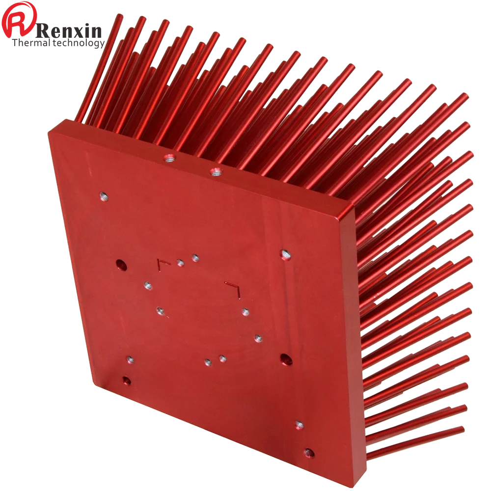 Anodized aluminum heatsink led lights heat sink pin fin heatsink For cxb3590 led grow Lights heat dissipation