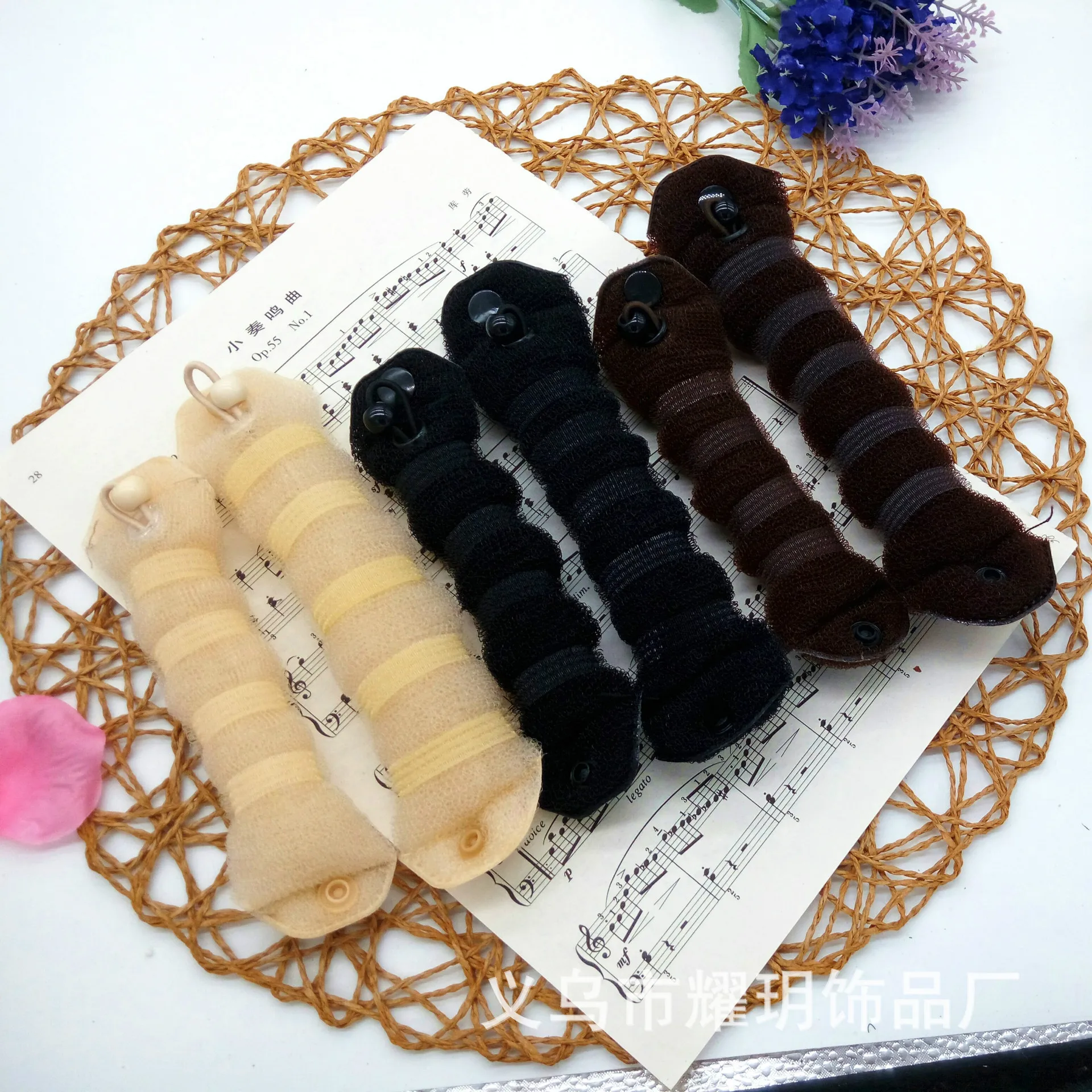 Factory Direct Sale Ladies Nylon Hair Curler Ball Hair Style Tool OPP Pair Set 2021