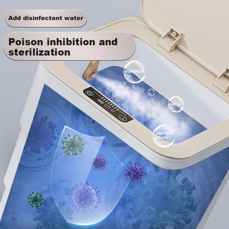 18l Smart Sensor Folding Trash Can High Quality Induction Trash Bin For Bathroom Toilet Kitchen Waste Storage