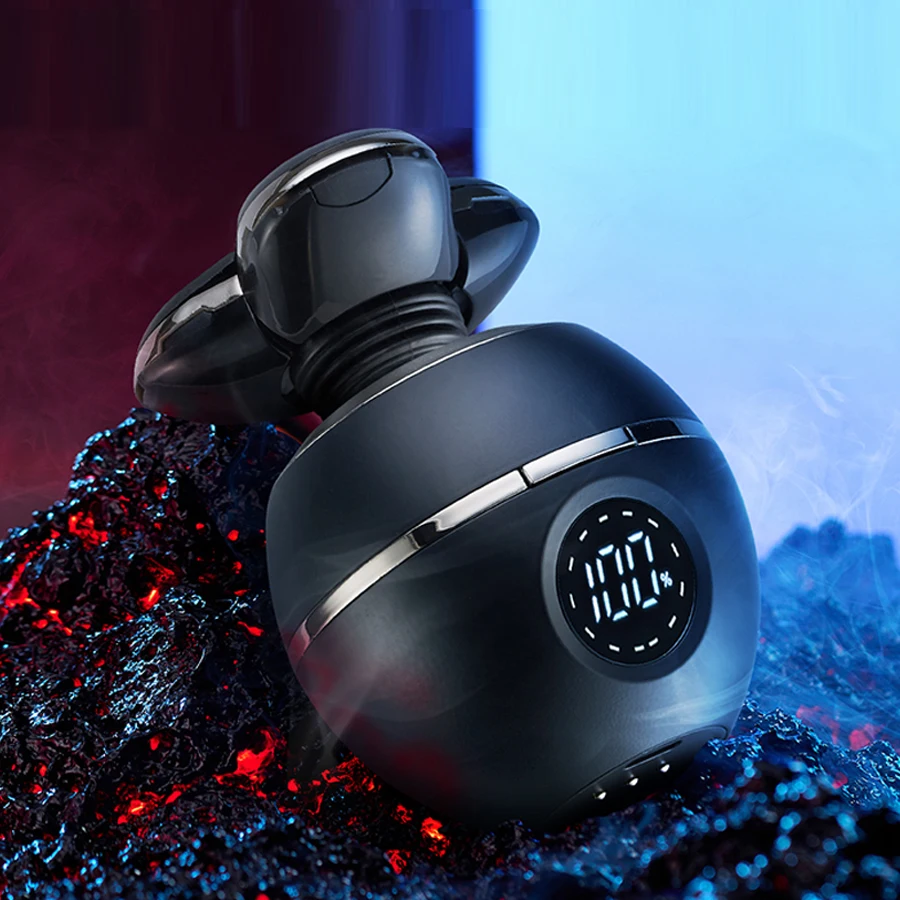 best quality waterproof rechargeable type- c 3 heads electric barber shaving razor