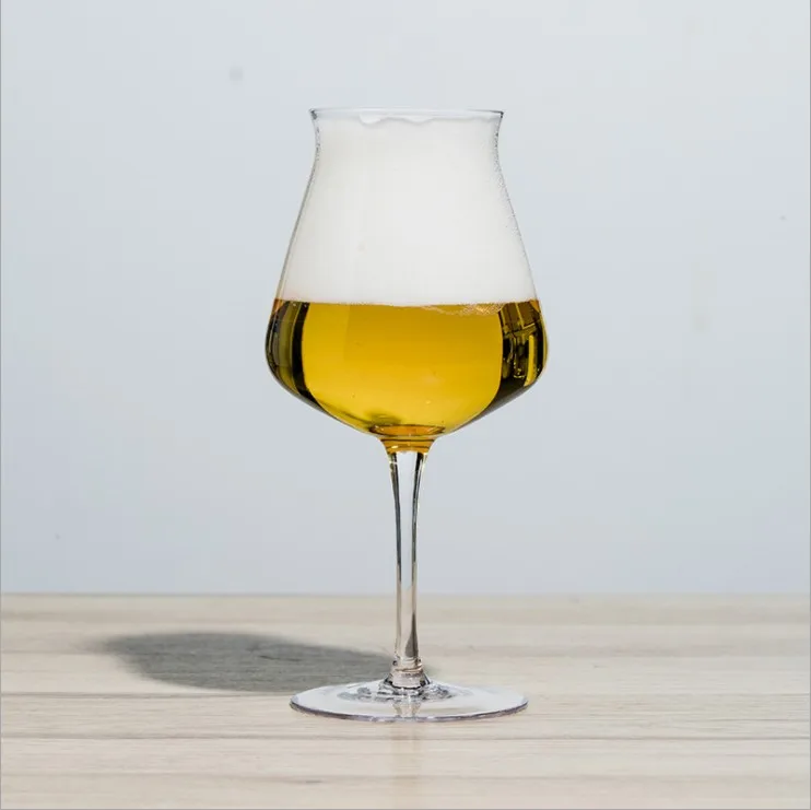 Amazon best selling tulip beer glass teku tulip glass beer high quality beer glass tulip for sale