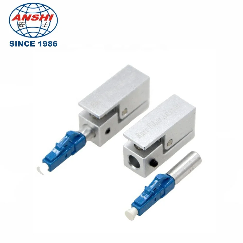 Low Price LC UPC/APC Square Bare Adapter Flange Temporary Succeeded Test Optic Fiber Coupler Connector OTDR