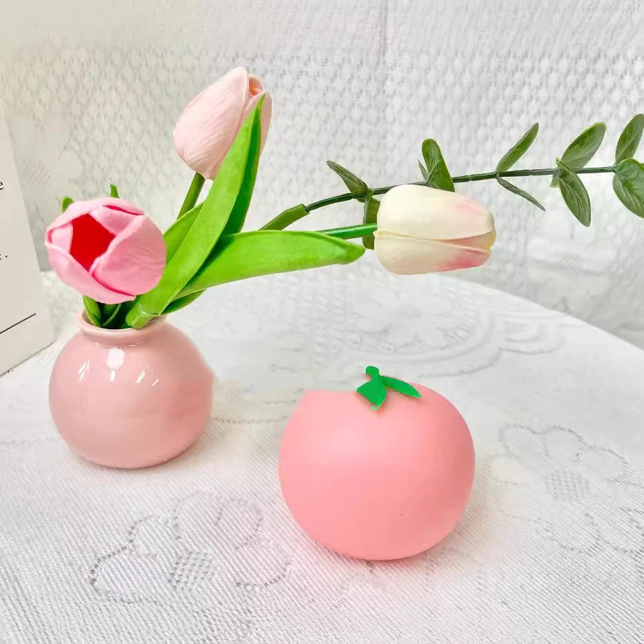 Моделирование розового персикового мини каваи Mochi Squishies снятие стресса милые вентиляционные персики Разминающие мягкие игрушки