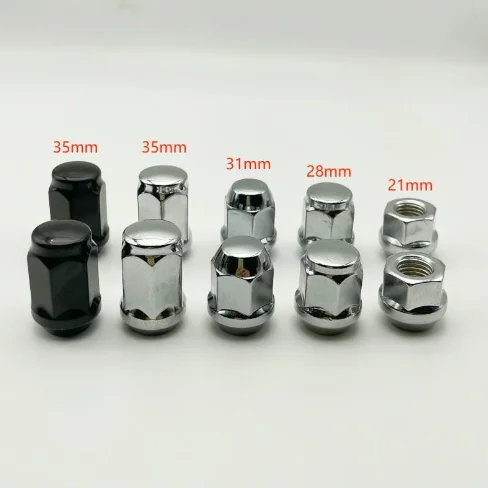 Tapered Conversion Extended Tyre Screws Flange Nuts Solid High Rustproof Car Wheel Nuts