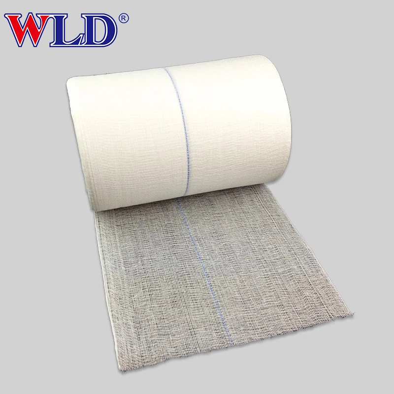medical 13 threads big gauze roll 90cm*90cm non sterile medical gauze roll
