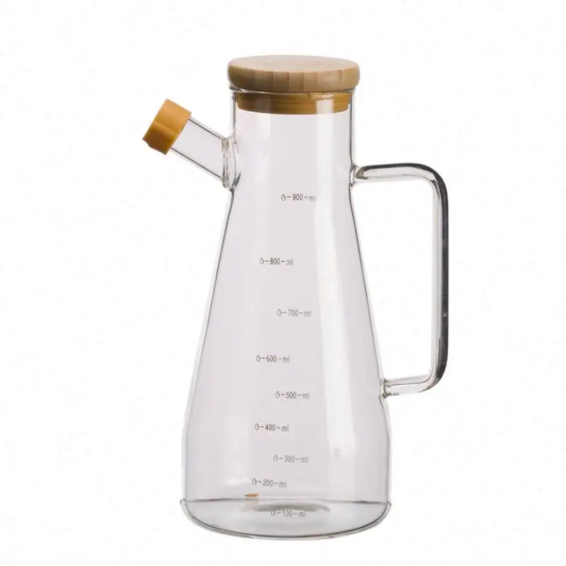 Оптовая продажа, OEM, Новое поступление, термостойкий стеклянный кухонный дозатор уксуса с логотипом клиента