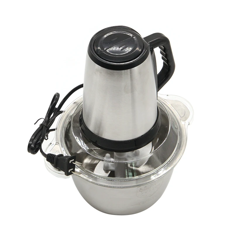 Stainless Steel Food Chopper Processor Onion Salad Vegetable Display Processors Mixer Cutter Operated