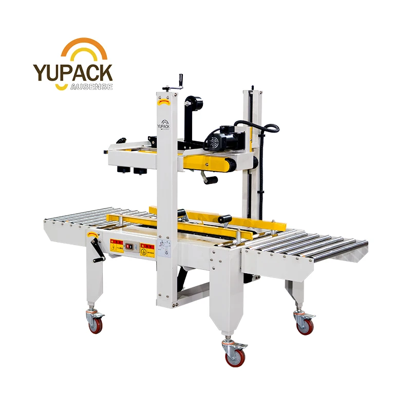 YUPACK FXJ-6050 standard tape  automatic box case carton sealer with top and bottom drive