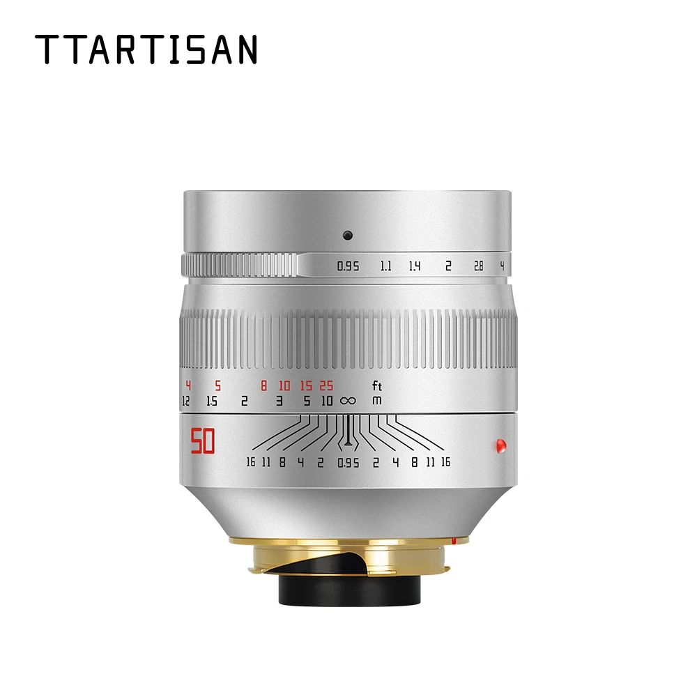 TTArtisan 50mm f0.95 Titanium Colour Full Frame Large Aperture Lens for Leica M Port