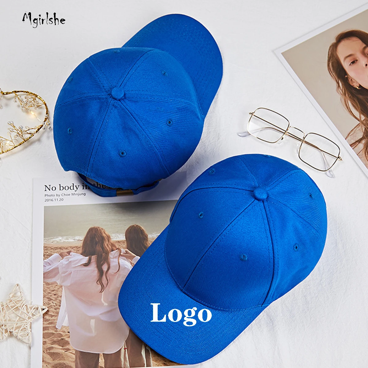 
Mgirlshe Cotton Custom Logo Hat Men Uniex Black Football Sports Cap Adjustable Baseball Cap Snapback Flexfit Baseball Cap 