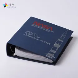 Custom cloth linen bound covered 3 ring binders