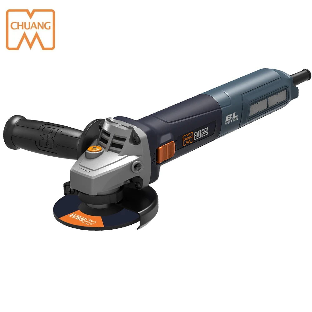 1300W Heavy Duty AC Brushless Variable Speed Angle Grinder with 2,800-10,000 rpm Speed Control
