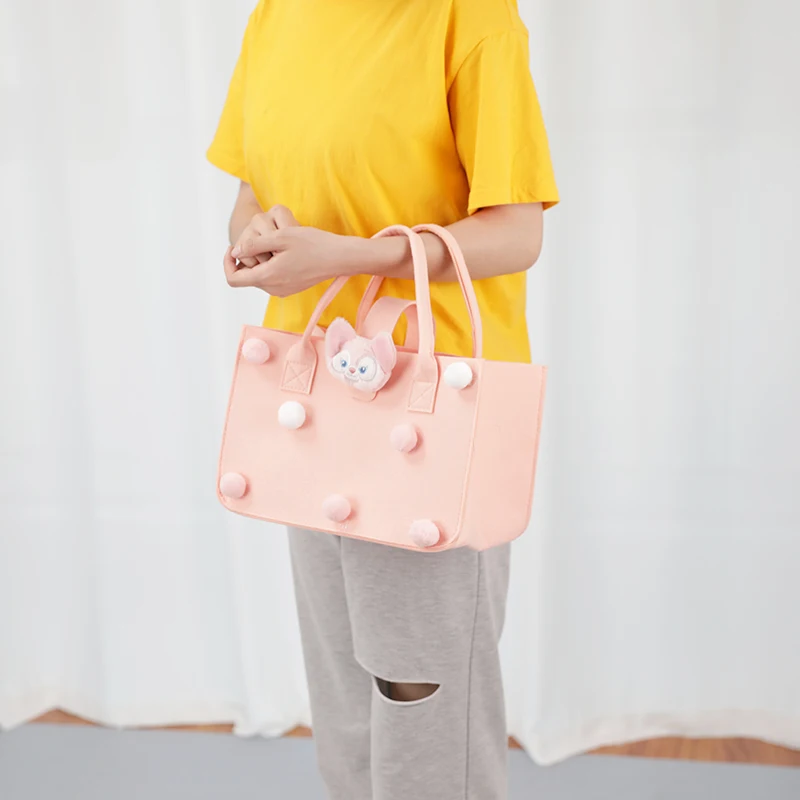 Snap button watch gift needle felt jewelry bag felt tote bag portable felt organizer baby caddy felt diaper bag