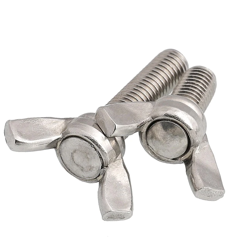 DIN 316 Butterfly Screw, Carbon Steel, Plain Finish, Metric