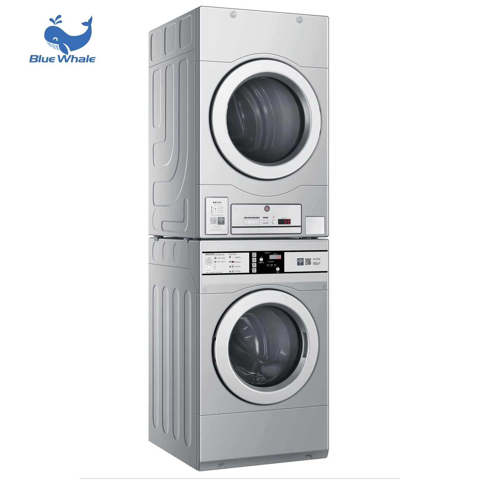 Smooth Running Fast Drying Space-Saving Small Coin Operated Washer And Dryer With Heating Functional