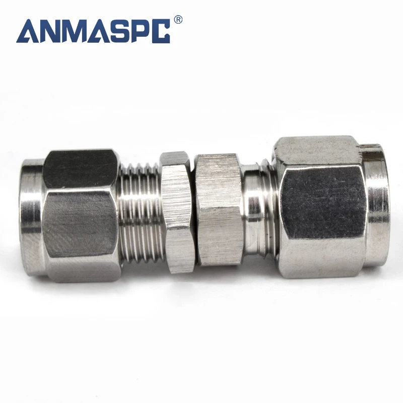 Stainless Steel Double Straight Compress ferrule fittings supply for installation in Onshore oil and gas applications