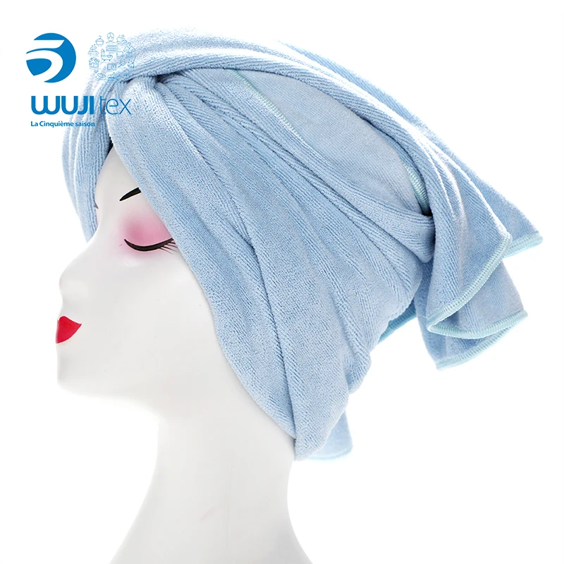 BSCI High quality Super absorption Microfiber hair towel wrap turbans