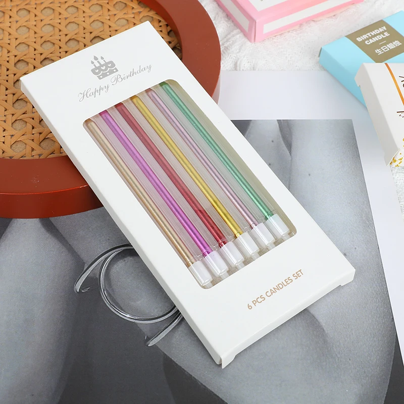 Manufacturer Multicolor Birthday Candle with Bracket Atmosphere Cake Candle Event Party Creative Supplies Wedding Party Decora