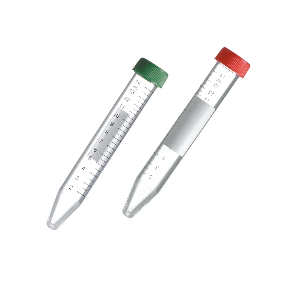 Лабораторные пробные трубки Высококачественная пластиковая центрифуга с коническим дном 10 мл 15 50