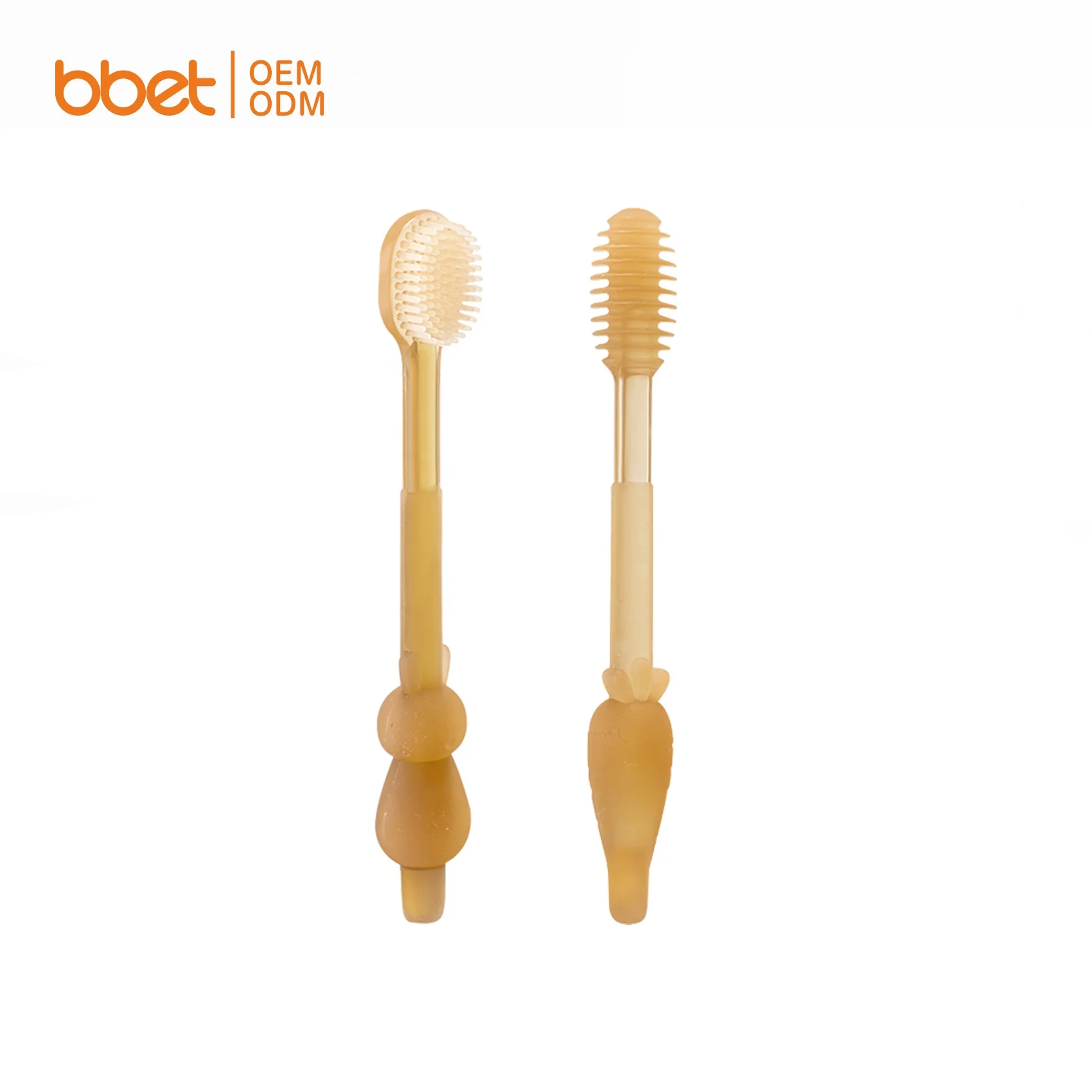 Customize Soft Nano Silicone Foodgrade Baby Newborn Tooth Brush Infant New Born Toothbrush Tongue Cleaner with Box