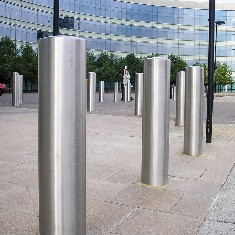 Wholesale Custom Road Parking Restraints Post Fixed Barrier Residential Permanently Fastened Steel Bollard
