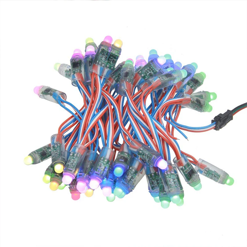  Rgb Ws2811 Модуль 12 мм огни цвет полная строка точка в 9 пикселей Dc5v водонепроницаемый 2811 полоса цифровой наружный светодиодный пиксельный