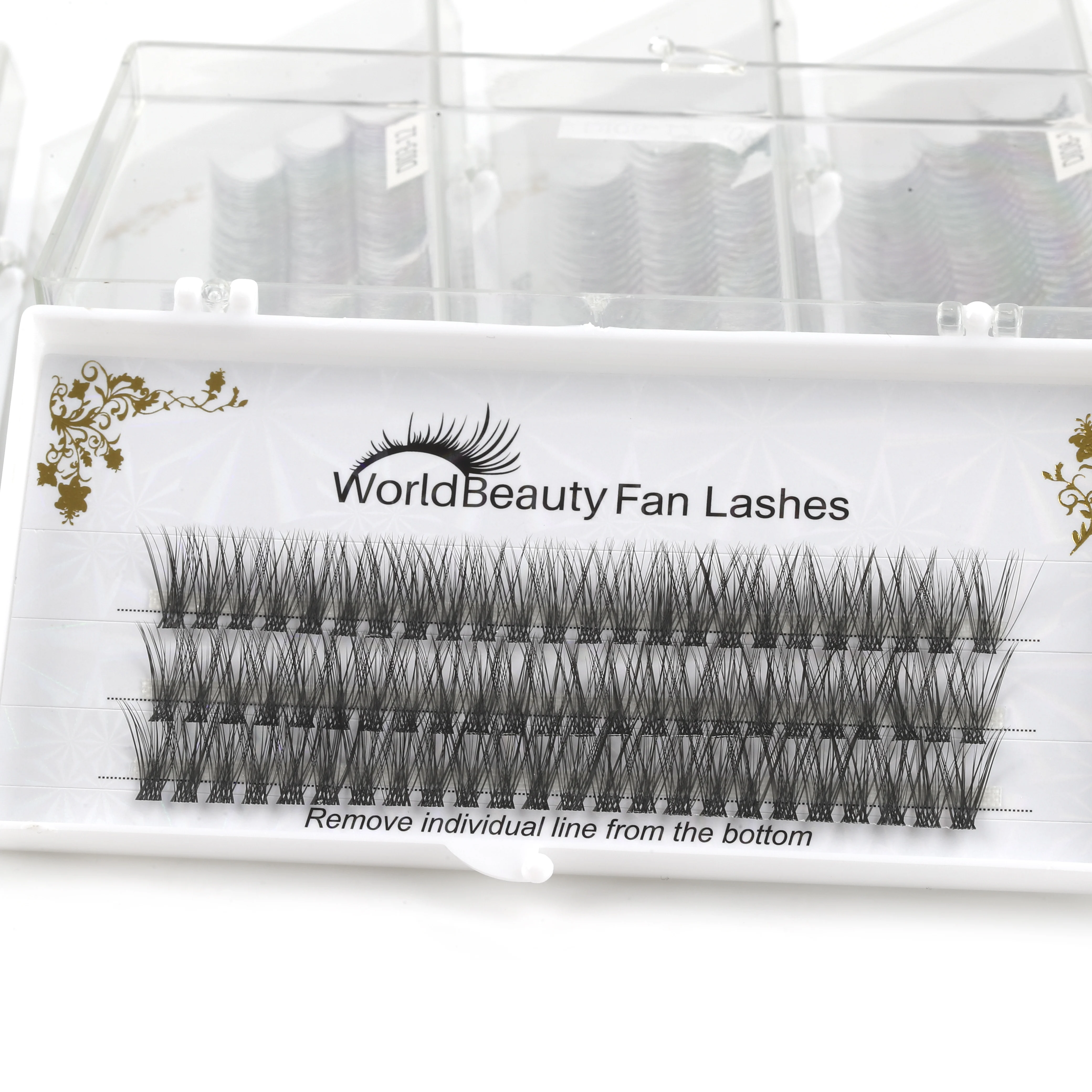 WorldBeauty lashes glue-based DIY eyelashes private label segmented lashes diy eyelashes rootless lashes
