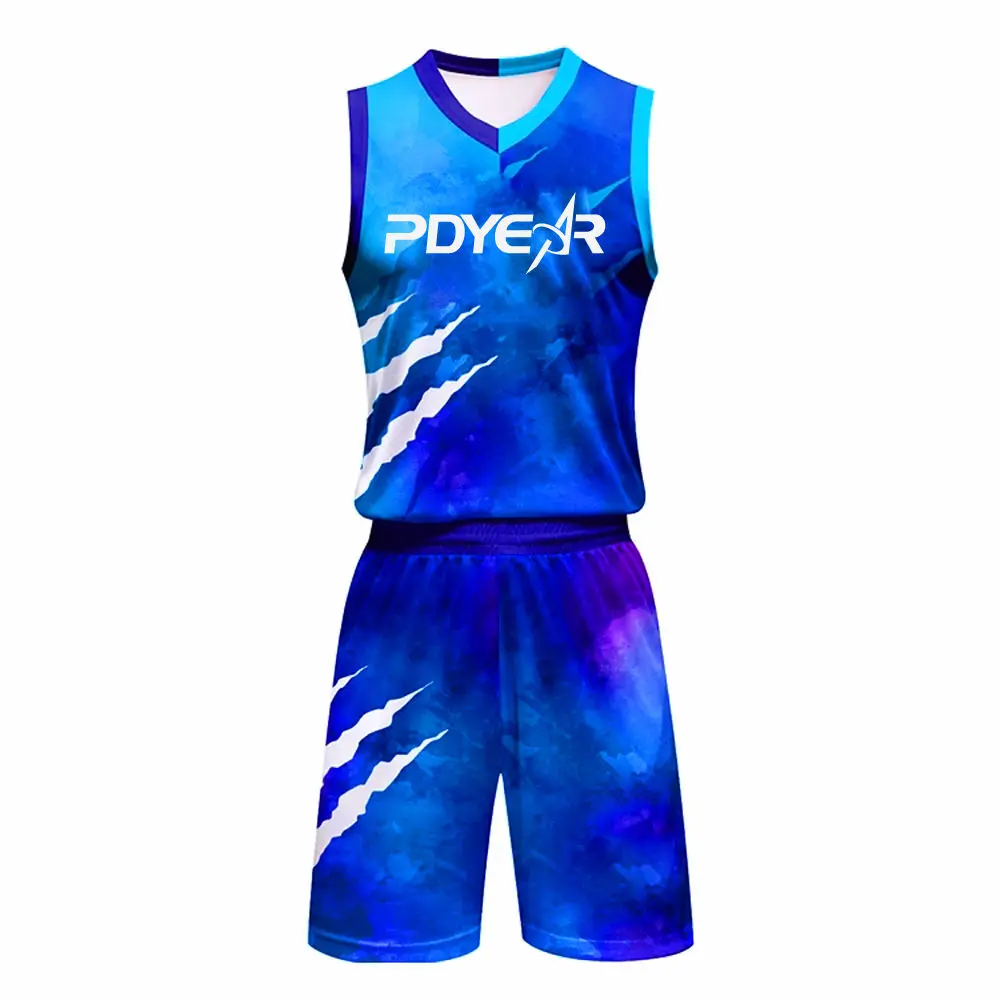 SDB-158 Factory OEM ODM custom cheap Ncaa youth quick dry 2023 best design basketball jersey