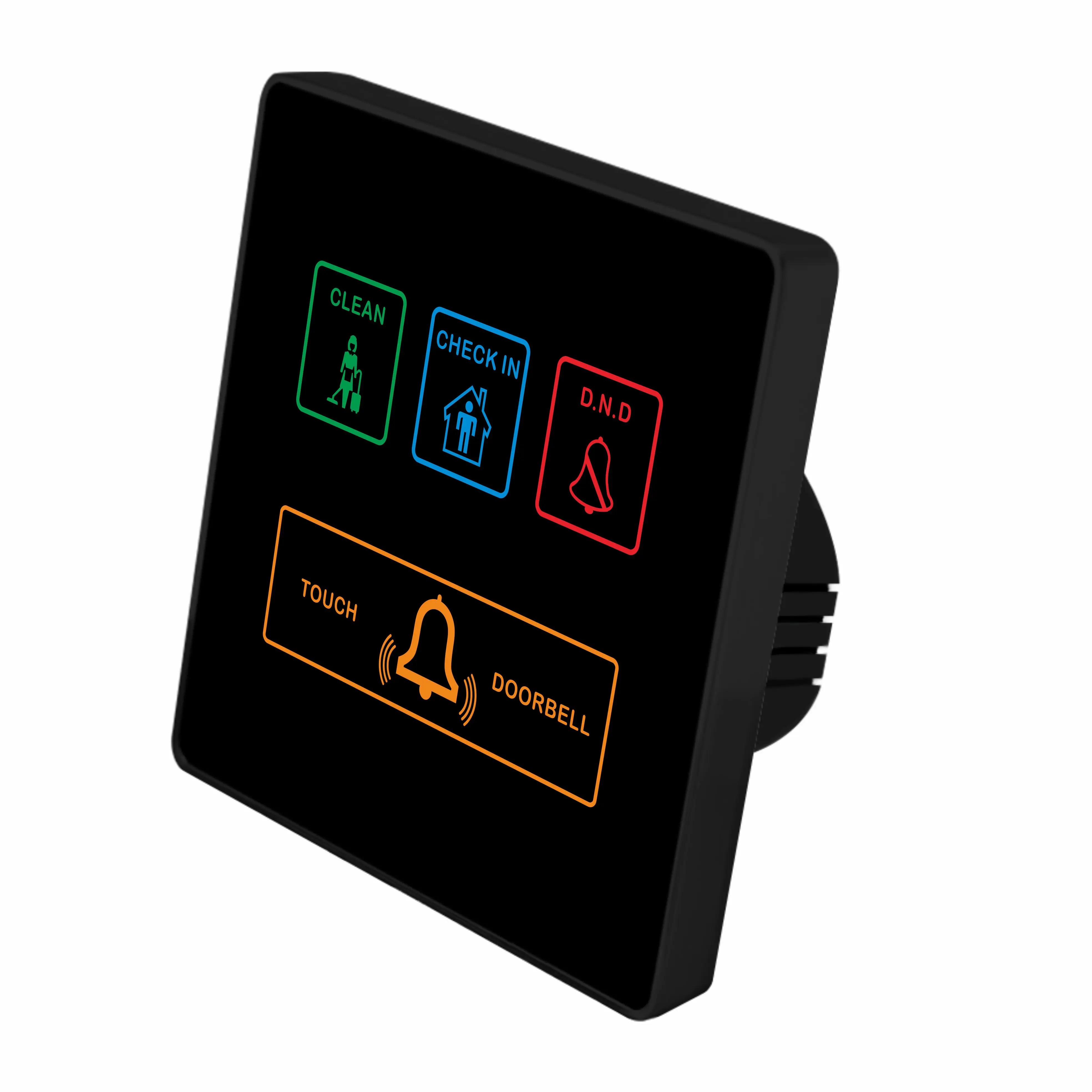 86mm  EU Type  Smart Hotel Apartment Door Bell With DND / MUR Switch Panel