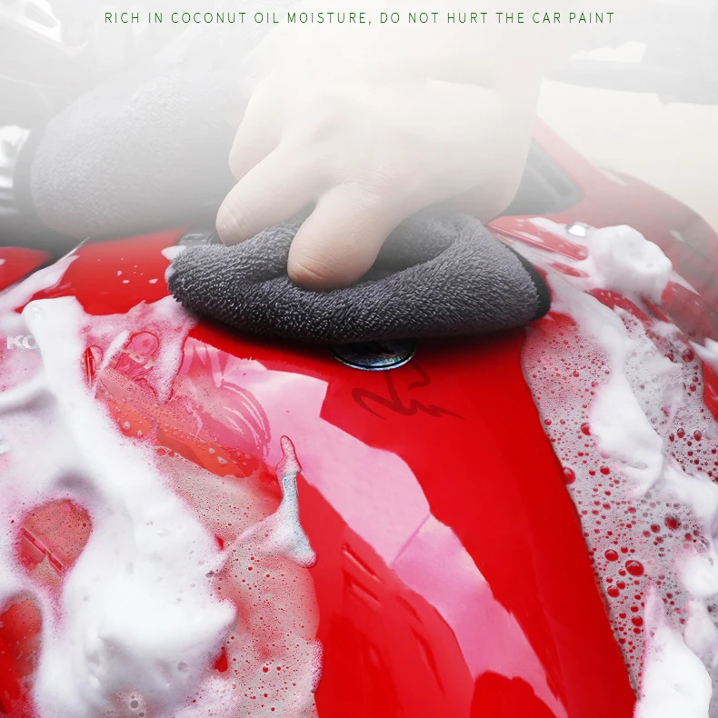 KOBY Motorcycle Powerful Decontamination High Foaming 300ML Wash Cleaner Wax Carnauba