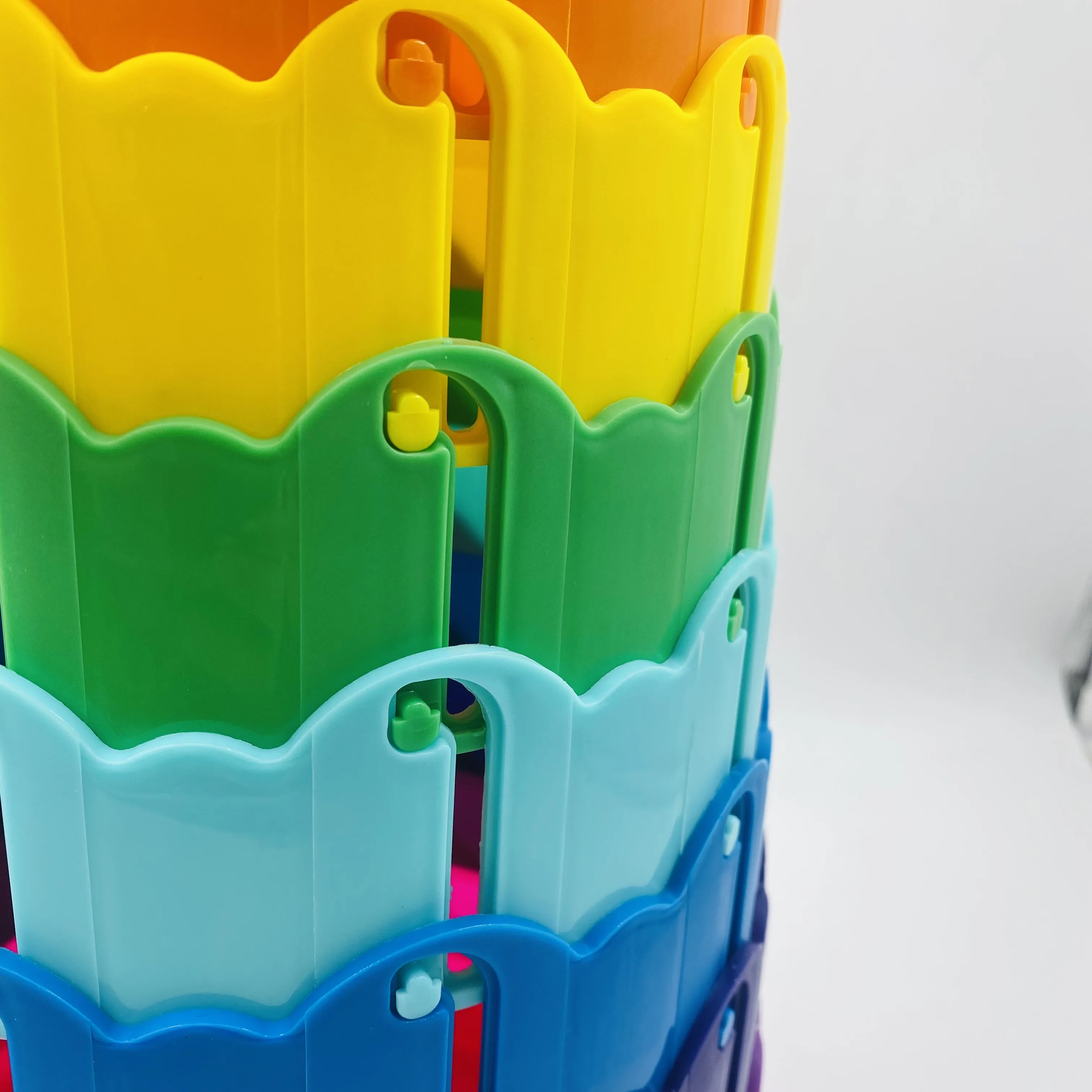 Outdoor travel portable stool plastic  retractable folding rainbow telescopic stool