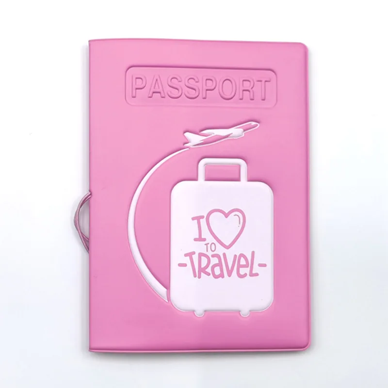 Hot Selling Factory Cheap Price Passport Cover Travel Organizer Passport Ticket Document Holder Wallet PVC Passport Cover