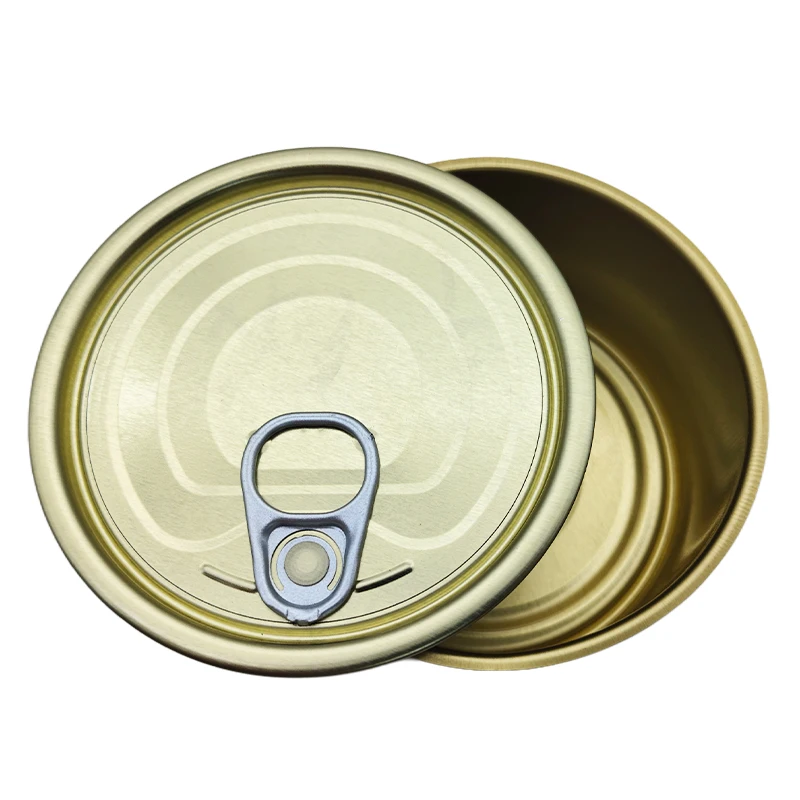 Gold Color 307# 83mm Easy Open End Metal Lids TFS Eoe Can Lids for Cans Packaging
