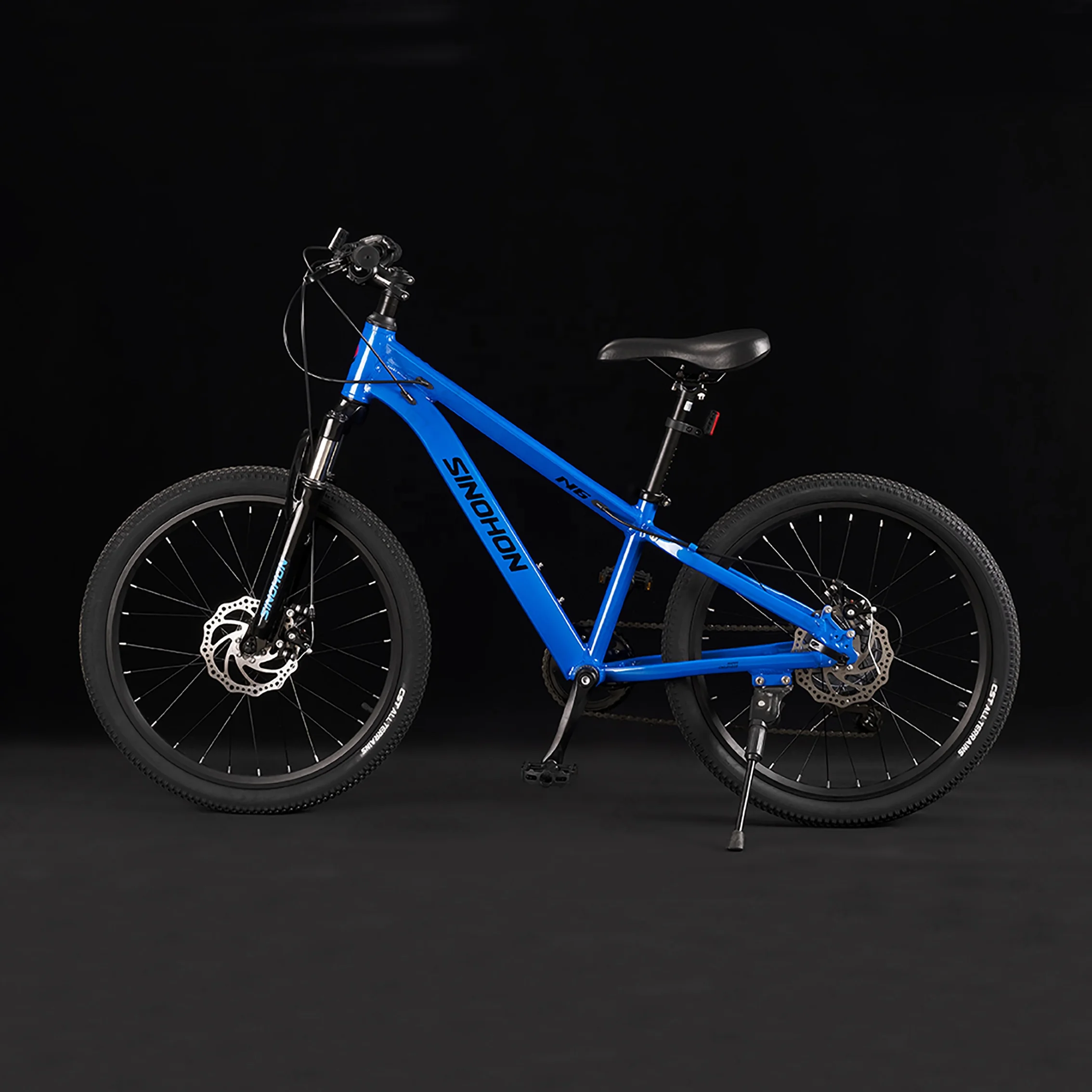 SINOHON custom outdoor sport black yellow blue 6 speed 22 inch aluminum alloy adjustable brake bicycle