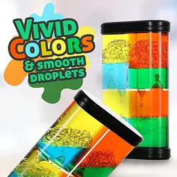 Liquid Motion Bubbler Toy Colorful Hourglass Timer with Droplet Movement