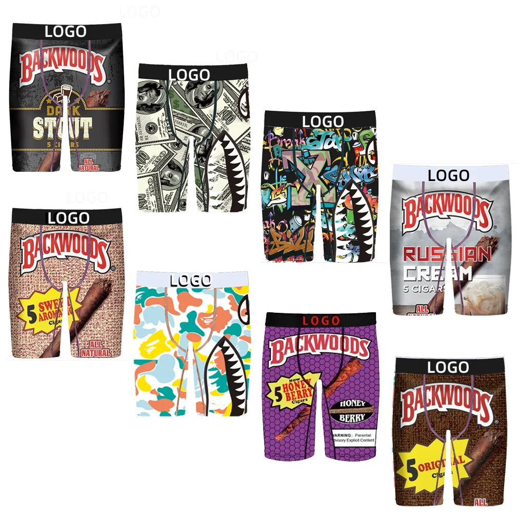 ET Oem Custom Vendor Plus Size Logo Same Style 90% polyester 10% spandex Underwear For Men Underwear