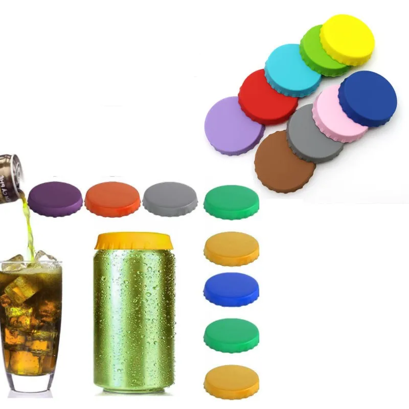 2024accept custom logo plastic Silicone Soda Can Lids cover Reusable Beer Can Top Cover Silicone Can Stopper silicone food cover