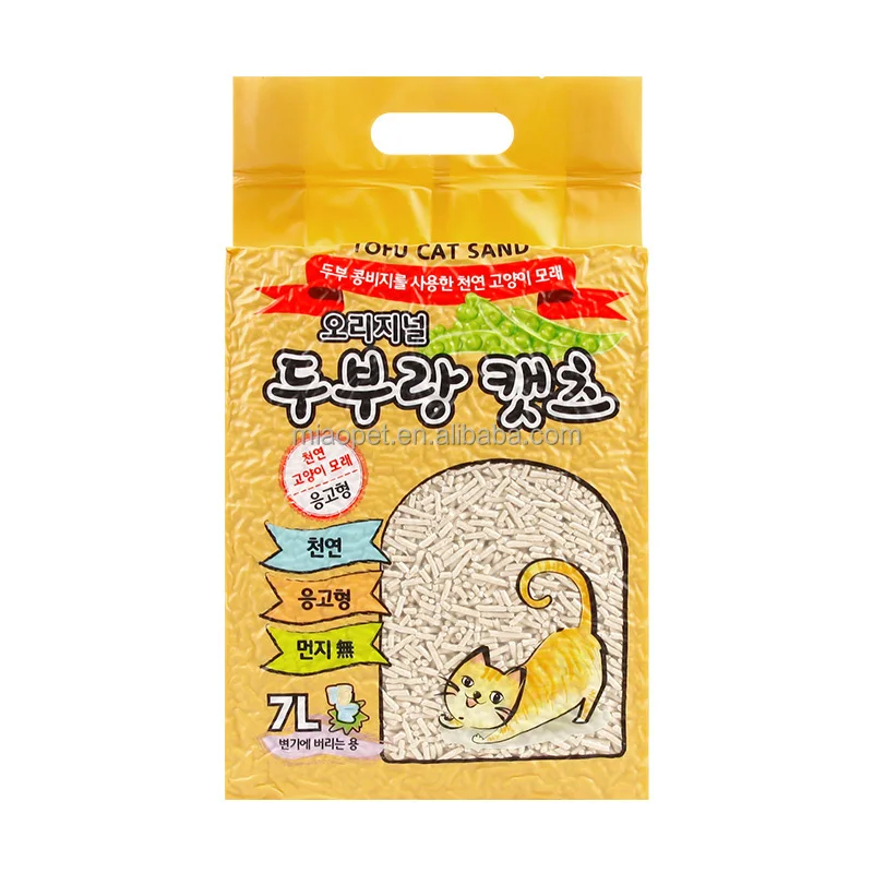Korea Tofu Cat Milk Flavor Tofu Cat Litter Factory OEM Cat Sand
