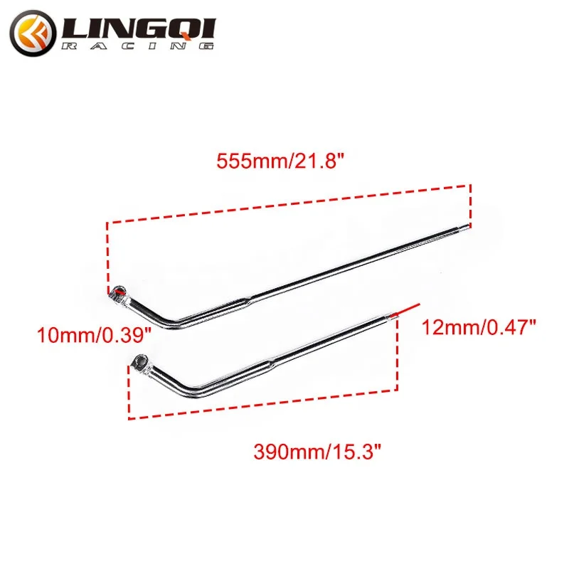 LINGQI Racing ATV Hand Gear Shifter Shift Lever 310mm 555mm Knob Shifter Head For Motorcycle 50cc-250cc Quad Dirt Bike Scooters