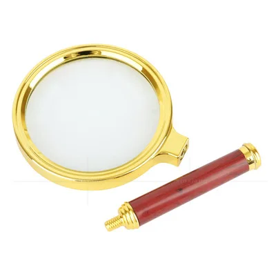 7 times Imitation Mahogany Jewelry Magnifying Glass Old Man South America 10 Northeast Asia Handheld Magnifying Glass