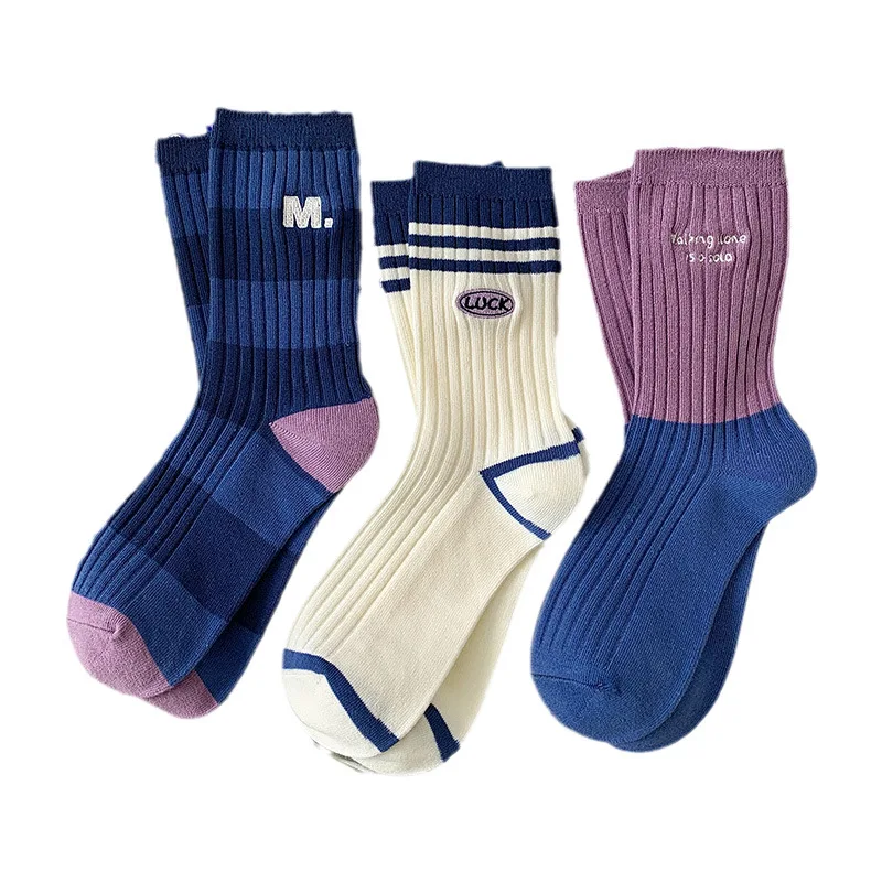 quality crew designer cotton ankle women logo sock crew happy funny crazied colorful dress socks women crew socks