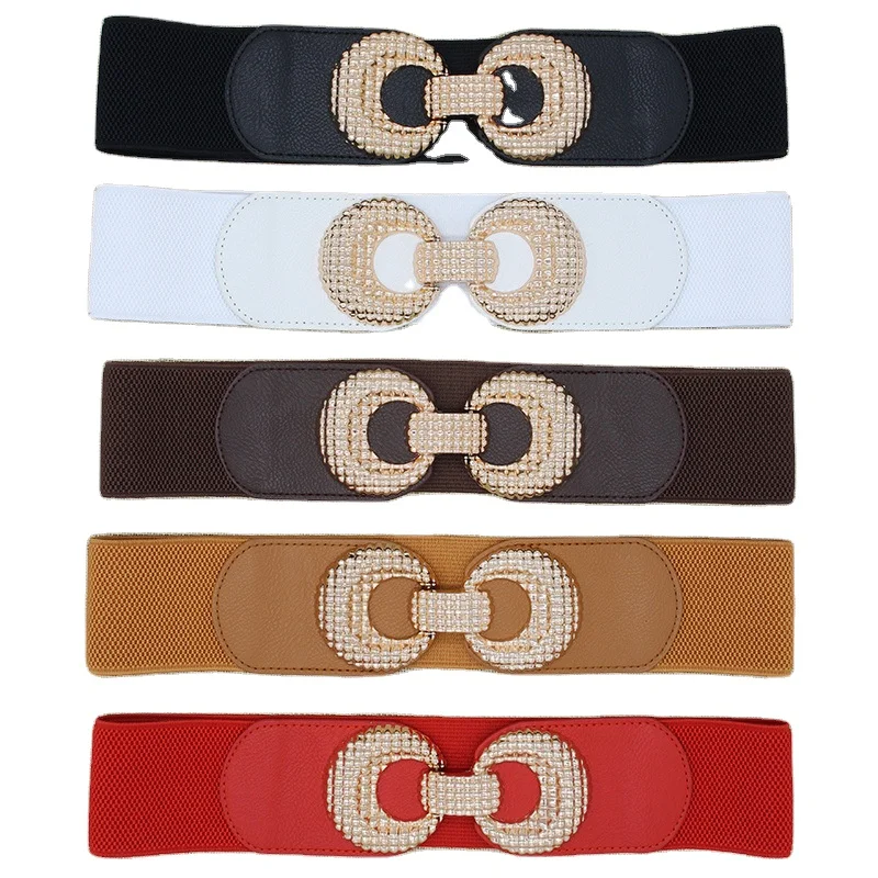 Trendy 2021 Bohemian Women Black And Gold Waist Belt