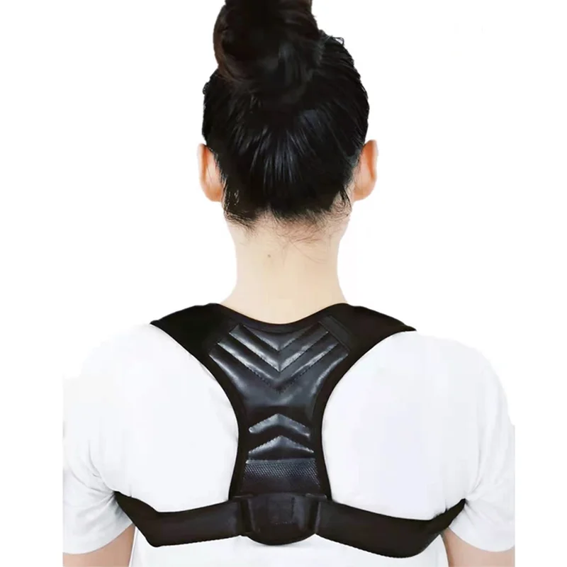 
Custom LogoAdjustable Back Brace Shoulder Belt Posture Support Correction Band Clavicle Body Posture Corrector De Postura 