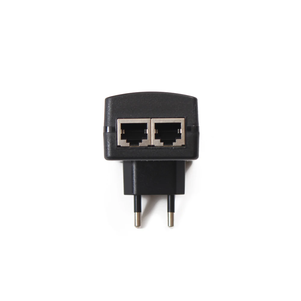 48v 0.5a 2 port rj45 poe injector splitter power adapter for CCTV